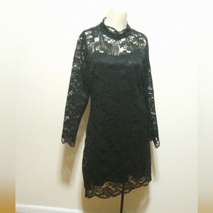 Hope & Harlow lace high neck long sleeve 12